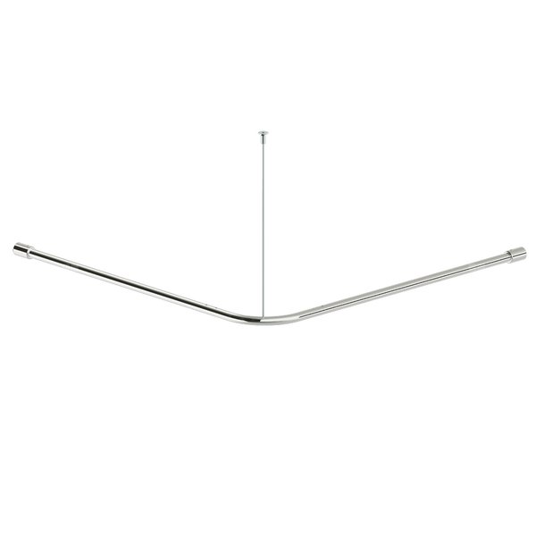 LEHNEN CONCEPT PRO Wieszak zasłony prysznicowej, stal nierdzewna 150 x 150 cm