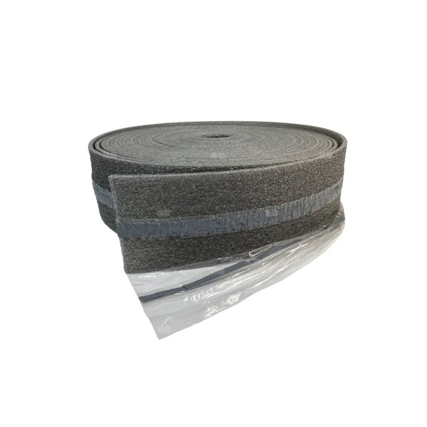 Taśma brzegowa KOTAR samoprzylepna plus 2 z zakładką i nacięciami /Butyl Szara (8mm x 130mm x 25 mb )