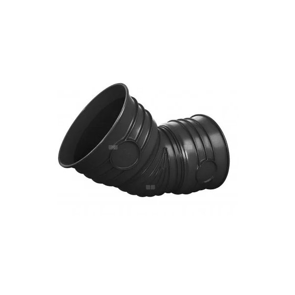 Kolano 15' MAGNAPLAST MAGNACOR MCB, PP (czarny), DN 500 x DN 500 (wz x ww), do kanalizacji