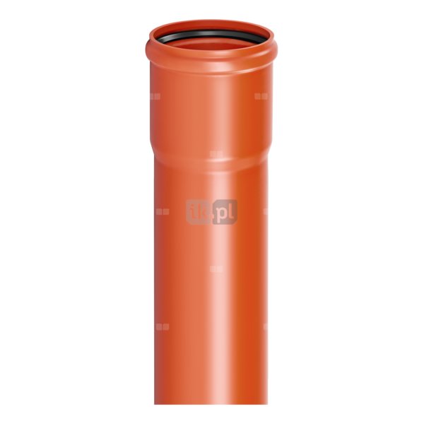 Rura kanalizacyjna zewnętrzna pvc-u MAGNAPLAST KGEL 160 x 3000 x 4.7 z kielichem wydłużonym lita pomarańczowa, klasa C - SN 8