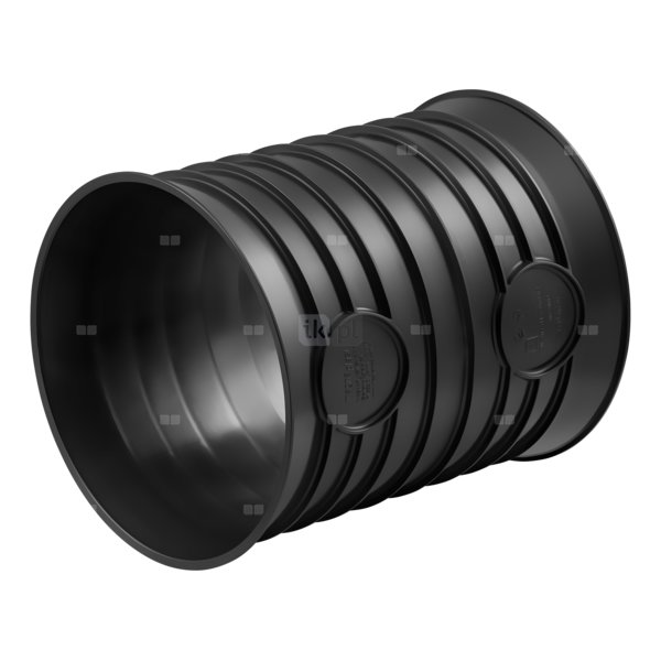 Nasuwka MAGNAPLAST MAGNACOR MCU, PP (czarny), DN 200 (ww x ww), do kanalizacji