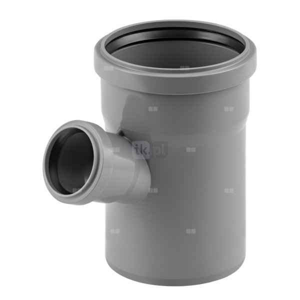 Trójnik MAGNAPLAST HT PLUS HTEA 67' PP DN 110 x DN 50 x DN 110 (ww x ww x wz), kolor szary