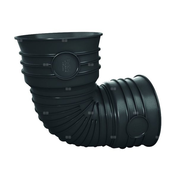 Kolano 90' MAGNAPLAST MAGNACOR MCB, PP (czarny), DN 500 x DN 500 (wz x ww), do kanalizacji