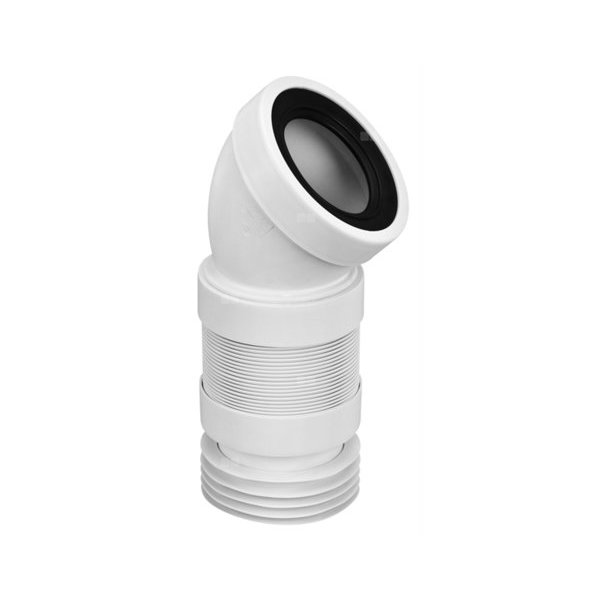 Przyłącze kanalizacyjne harmonijkowe L-315>440mm,wejście 90-110mm,wyjście 110mm, kąt 45
