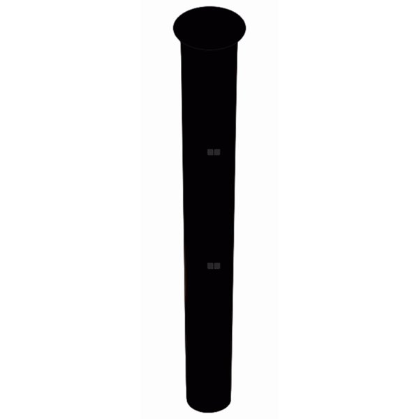 Przedłużka do syfonu umywalkowego 11/4"x32mm z kołnierzem L-300mm Czarny Mat