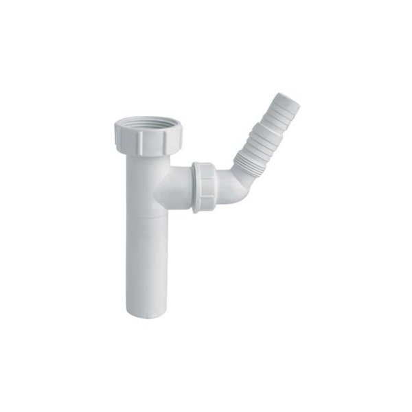 Przedłużka do syfonu umywalkowego 11/4"x32mm z podłączeniem do pralki lub zmywarki