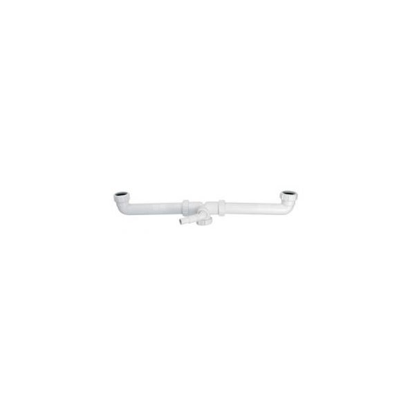 Przyłącze centralne 11/2"x40x11/2" do syfonu zlewozmywakowego z podłączeniem pralki lub zmywarki
