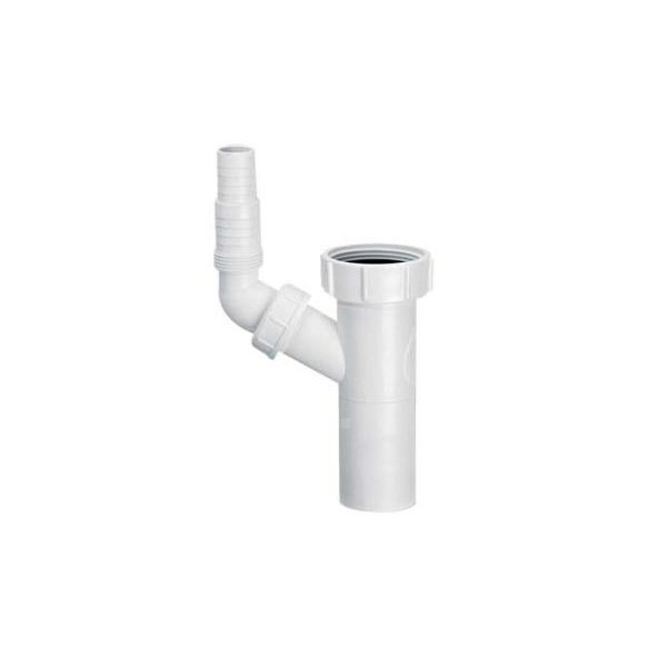 Przedłużka do syfonu zlewozmywakowego 11/2"x40mm z podłączeniem do pralki lub zmywarki