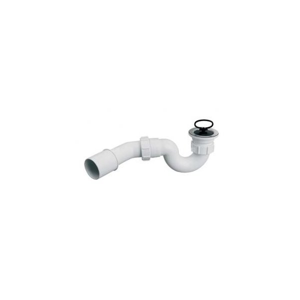 Syfon brodzikowy 11/2"x50mm spust ze stali nierdzewnej z korkiem gumowym