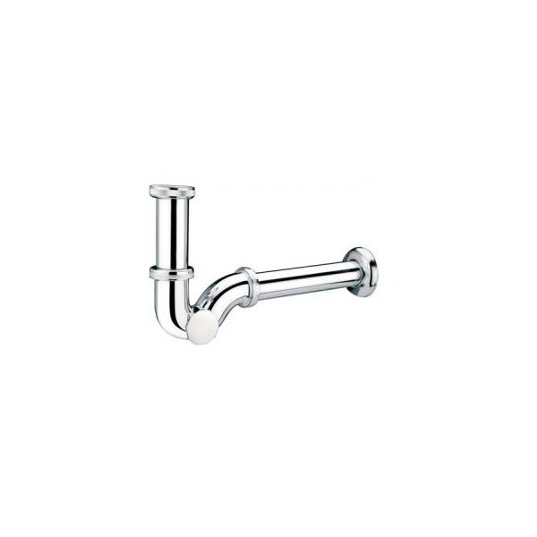 Syfon bidetowy rurowy 11/4"x32mm mosiądz CHROM bez spustu