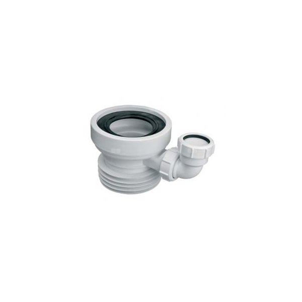 Przyłącze kanalizacyjne, krótkie L-120mm,wejście 90-110mm,wyjście 110mm, proste z odejściem 40mm