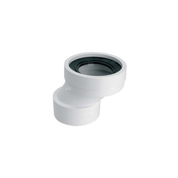 Przyłącze kanalizacyjne, krótkie L-125mm,wejście 90-110mm,wyjście 110mm z przesunięciem mimośr. 40mm