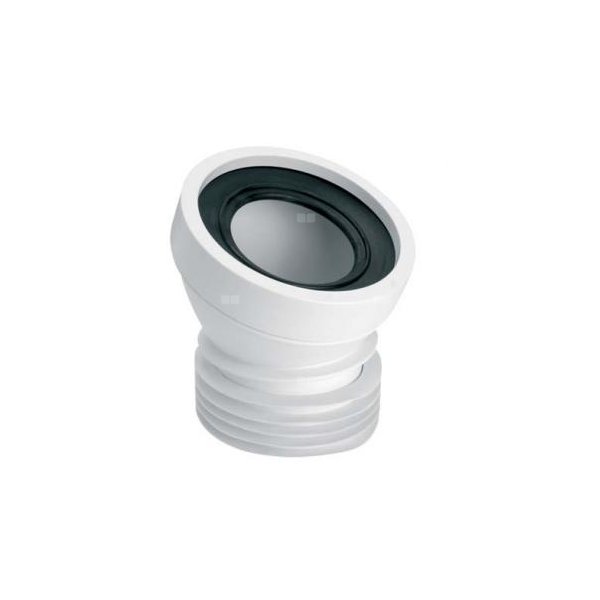 Przyłącze kanalizacyjne, krótkie L-140mm,wejście 90-110mm,wyjście 110mm, kąt 22
