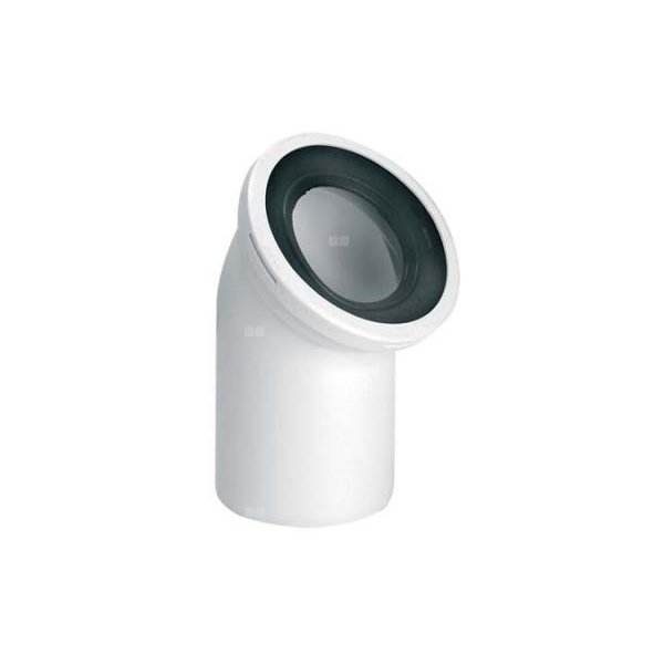Przyłącze kanalizacyjne, krótkie L-220mm,wejście 90-110mm,wyjście 110mm, kąt 45