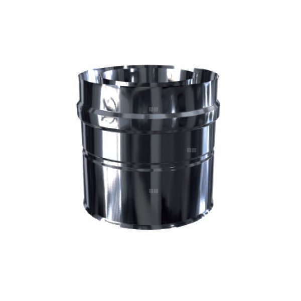 Adapter pionowy stal nierdzewna MK ŻARY PR PS AD D (malowany) fi80 x 125 mm do kanałów wentylacyjnych okrągłych