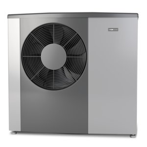 NIBE S2125-8. Powietrzna pompa ciepła typu monoblok zasilana powietrzem zewnętrznym, o modulowanej mocy do 6,70 kW, zasilanie 230 V.