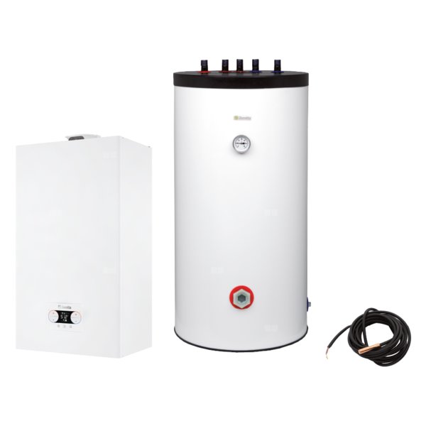 Pakiet - Kocioł gazowy jednofunkcyjny BERETTA QUADRA X 25R kondensacyjny wiszący 3.1 - 25 kW + Zasobnik c.w.uIdra TOP 120 (120L)