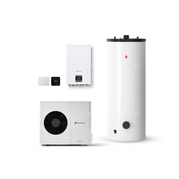 Pompa ciepła powietrzna GeniaAir Split HA 5-8.2 OS 230V + Moduł ścienny HA 5-8.2 WSB + Zasobnik c.w.u. FEW 250 + Regulator SRC 720 + Moduł internetowy