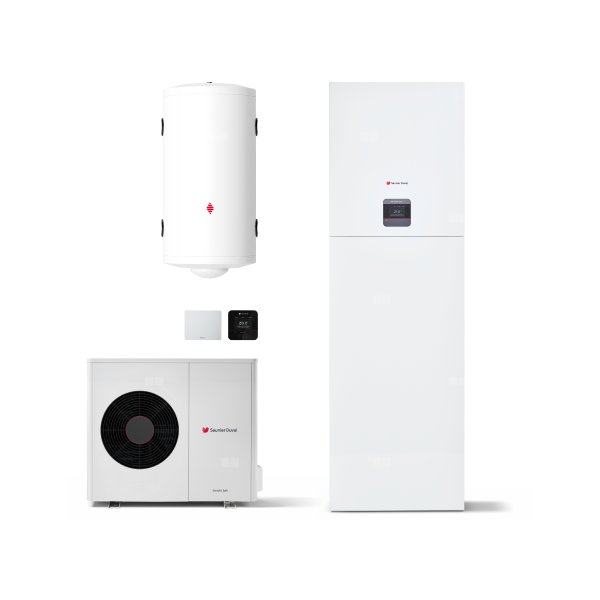 Pompa ciepła powietrzna GeniaAir Split HA 7-8.2 OS 230V + Centrala grzewcza HA STB B5 + Zbiornik buforowy  WN RW 50 + Regulator SRC 720 + Moduł internetowy