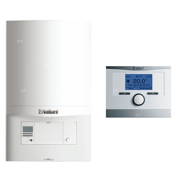 Pakiet - Kocioł gazowy dwufunkcyjny VAILLANT VCW 236/5-3 ecoTEC pro kondensacyjny wiszący 5.7 - 20 kW + RegulatormultiMATIC 700