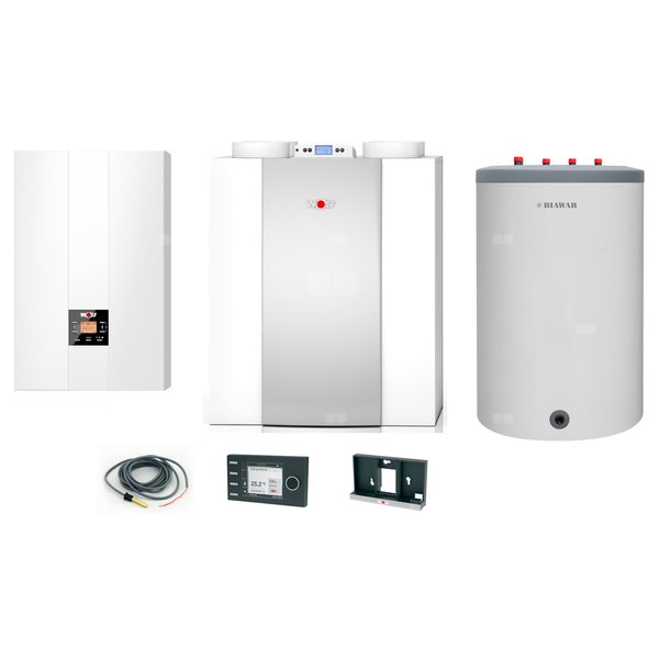 Pakiet - Kocioł gazowy jednofunkcyjny WOLF FGB-24 kondensacyjny wiszący 5.3 - 20.7 kW + Czujnik c.w.u. + RegulatorBM-2 + RekuperatorCWL 300P + Zasobnik c.w.uLindo 120L