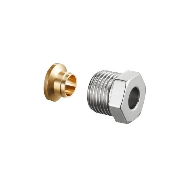 Ofix CEP, złączka zaciskowa do rur z miedzi, G 1/2 GZ x 15mm, niklowana