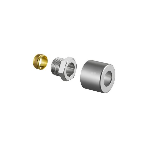 Złączka zaciskowa do rur miedzianych 1/2x15mm, inox