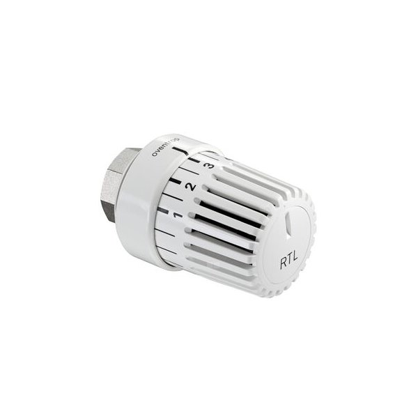 Termostat Uni RTLH, M30x1,5, 20-50 C, do ograniczania temperatury powrotu, biały