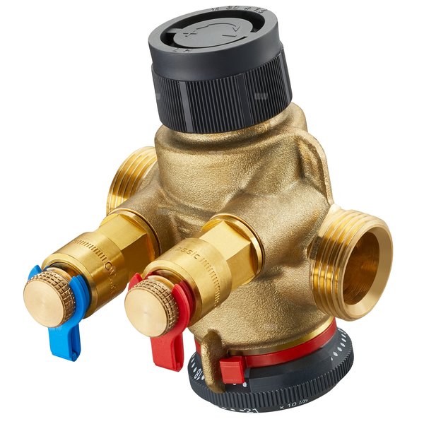 Cocon QTZ DN 10, 1/2 GZ-GZ, 150-700 l/h, PN25, zawór regulacyjny z zaworkami pomiarowymi