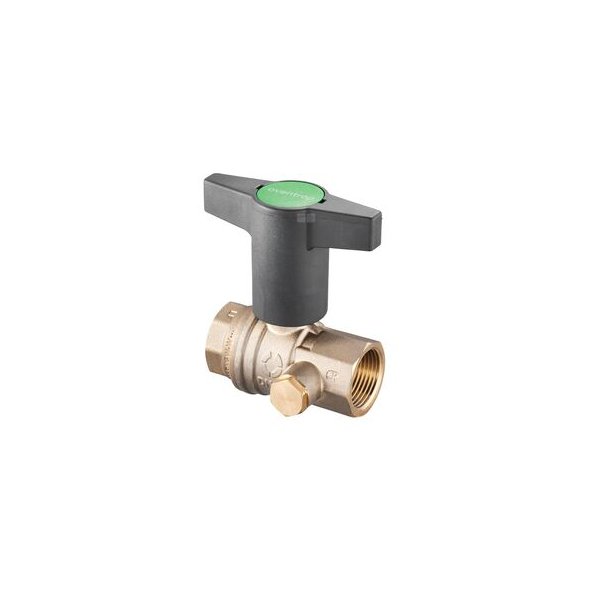 Optibal TW DN15 Rp 1/2 GW, PN10, z mosiądzu, otworem spustowym G 1/4 zamkniętym korkiem