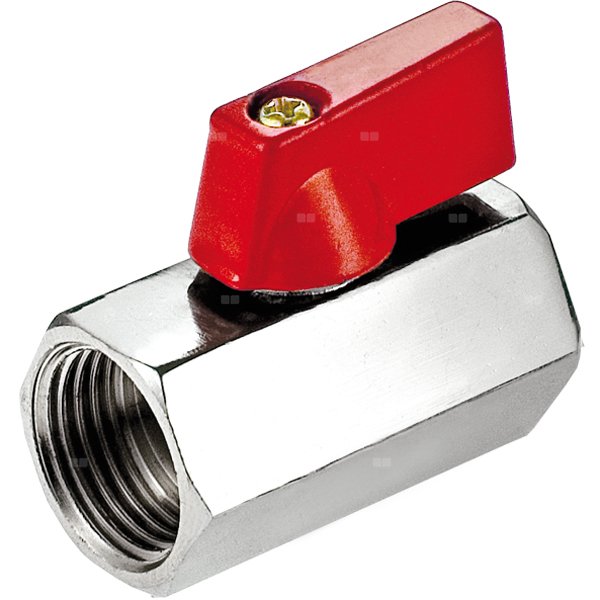Zawór kulowy PERFEXIM 3021 mosiądz chromowany, PN16 1/2'' GW, uchwyt: krótka dźwignia