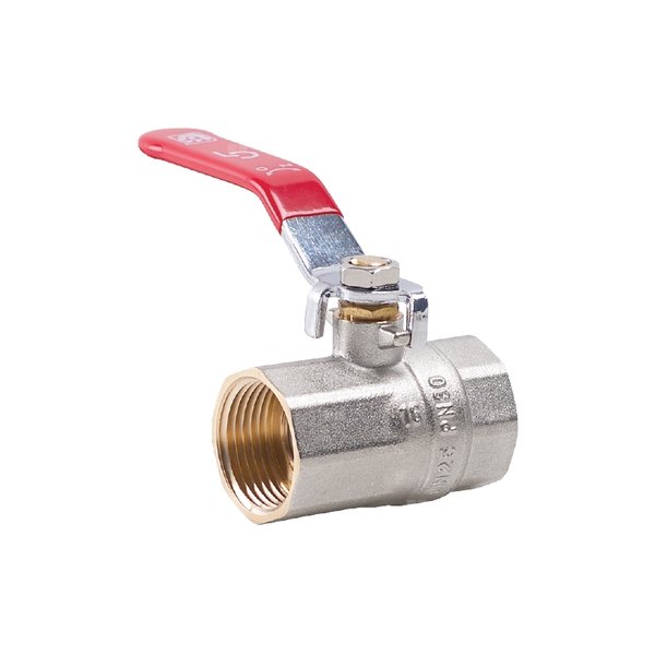 Zawór kulowy PERFEXIM KX01 mosiądz niklowany, PN30 1 1/2'' GW, uchwyt: dźwignia