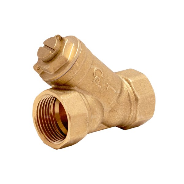 Filtr skośny PHA-060M CuZn z wkładem magnetycznym (magnes neodymowy) G 2'' WW PN25 DN50, uszczelki PTFE/NBR
