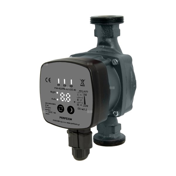 Pompa obiegowa PERFEXIM PHA-402/PM do instalacji c. o., 1.6 m3/h x 230 V/10bar