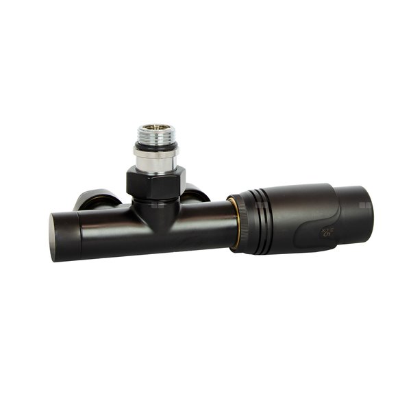 PHA-036RCM Zestaw termostat. PN10 z podejściem środkowym z rurką Cu czarny mat