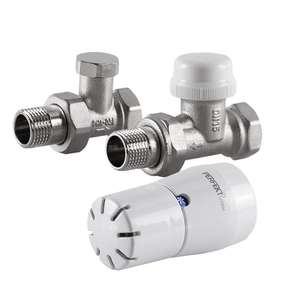 PHA-026 Komplet termostatyczny z nastawą 1/2" prosty