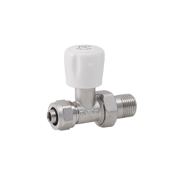 PHA-030/PEX Zawór grzejnikowy prosty z zaciskiem Pex/Al 1/2"