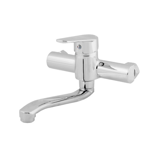 LAU06/22 Bateria LAURA zlewozmywakowa ścienna 22cm głowica 35