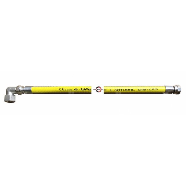 Przewód gazowy kątowy e-GAZ 114 1000 mm