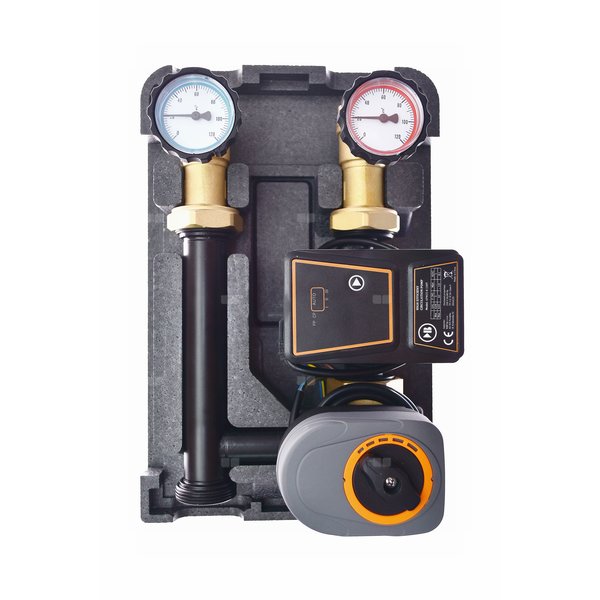Grupa pompowa QIK Optimo mieszająca GZ x GW 6/4'' x 1'', z pompą obiegową APM, z zaworem trójdrożnym, z siłownikiem elektrycznym