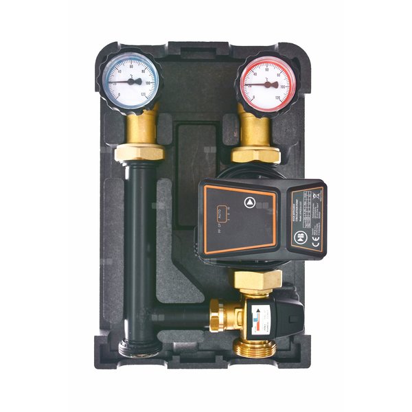 Grupa pompowa QIK Optimo mieszająca GZ x GW 6/4'' x 1'', z pompą obiegową APM, z zaworem trójdrożnym