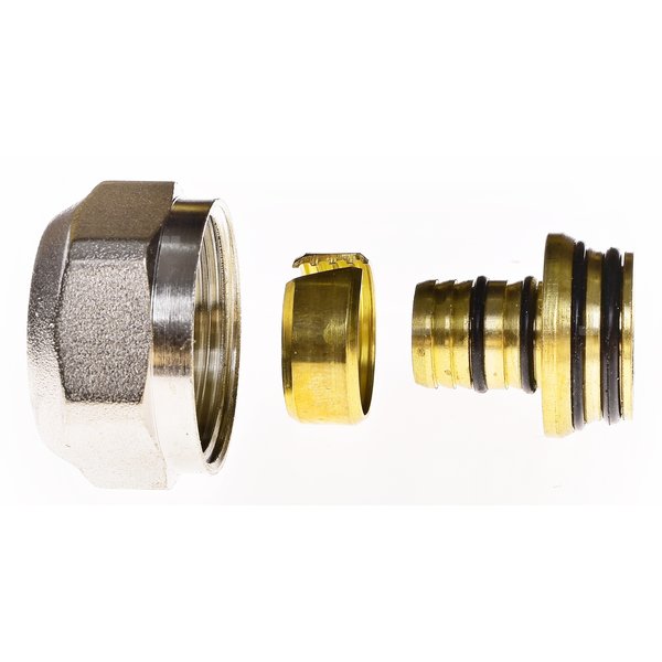 Złączka QIK AR/011, mosiądz, 3/4'' x 16 mm (GW x eurokonus)