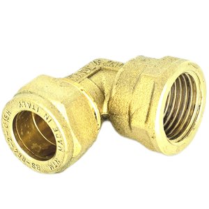 QIK Kolano skręcane do rur Cu 15x1/2" GW 