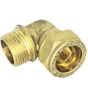 QIK Kolano skręcane do rur Cu 15x1/2" GZ