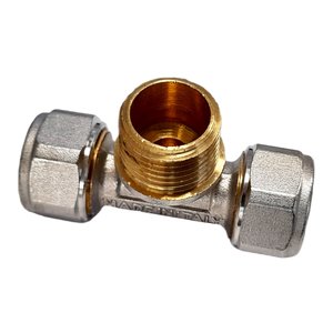QIK trójnik skręcany do rury w/w 16 x 1/2 Gz