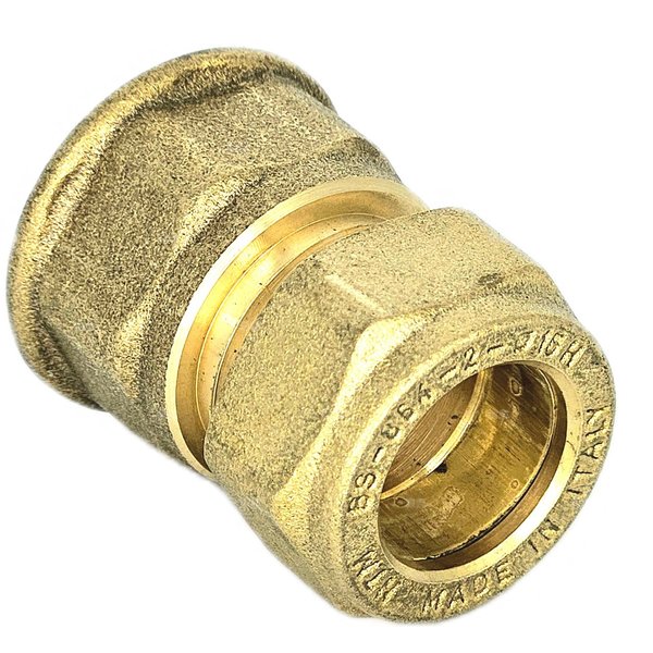 Złączka prosta skręcana QIK Do rur miedzianych, mosiądz, 1'' x 22 mm (GW x złącze skręcane)