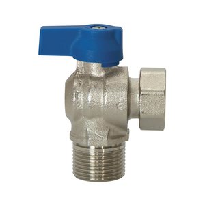 QIK Zawór kątowy pod kocioł 1/2 GW x GZ Niebieski