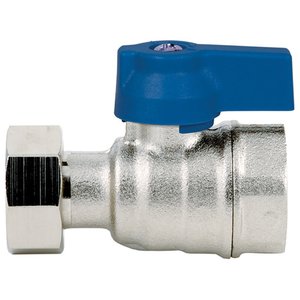 QIK Zawór prosty pod kocioł 1/2 GW x GW Niebieski