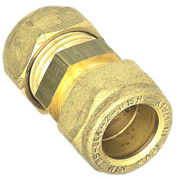Złączka prosta skręcana QIK Do rur miedzianych, mosiądz, 8 mm (złącze skręcane x złącze skręcane)