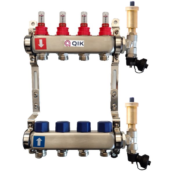 Rozdzielacz INOX do OP z przepływ. - QIK STANDARD II- 13 sekcji